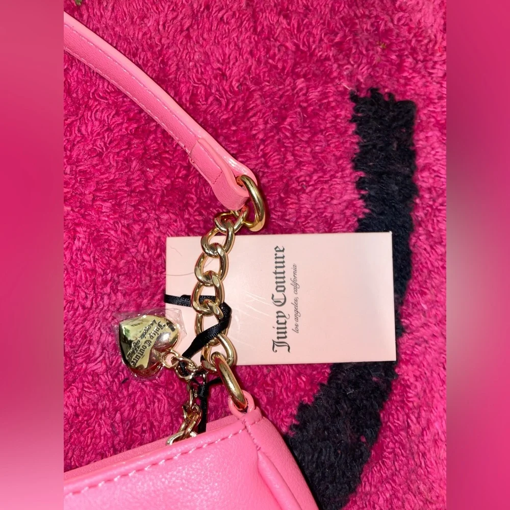 Juicy Couture Pink Bedazzled Shoulder Bag Purse NWT - Picture 3 of 6